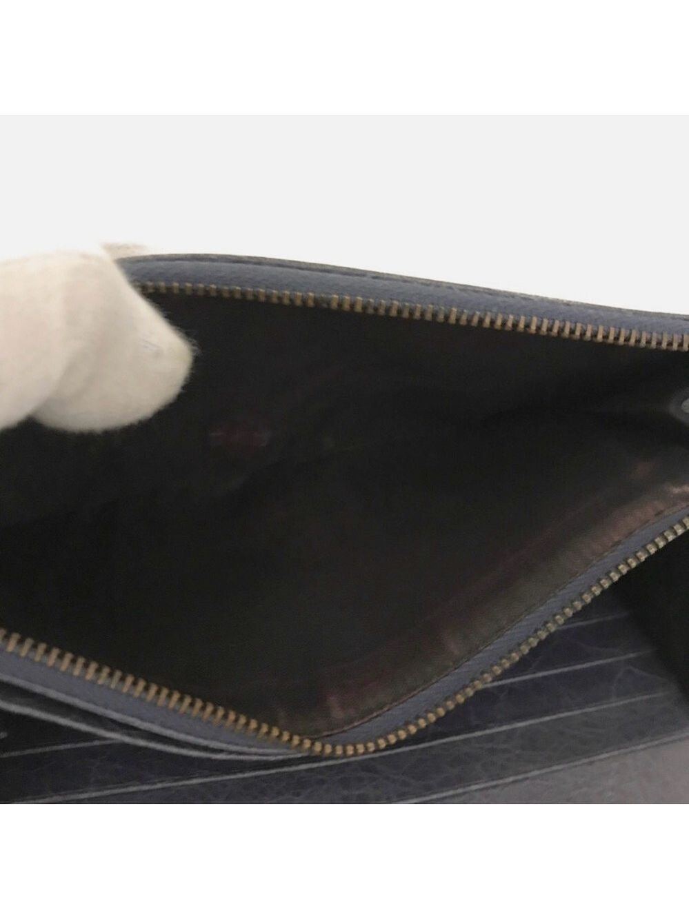 BALENCIAGA Classic Continental Leather Long Bifold Wallet Excellent Condition - Picture 7 of 8